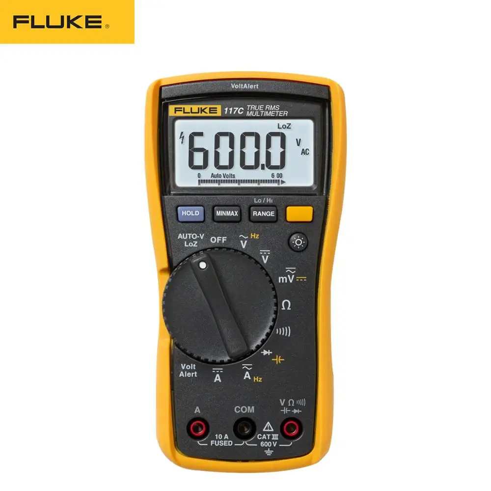 Цифровой мультиметр Fluke 117C HAVC VoltAlert с подсветкой 117 истинное среднеквадратичное