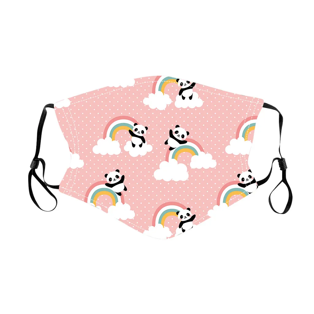 

5PC Kids Children mask Cartoon print Outdoor Cotton Mouth Masks Protection Face Masks Reusable hot sell 50*