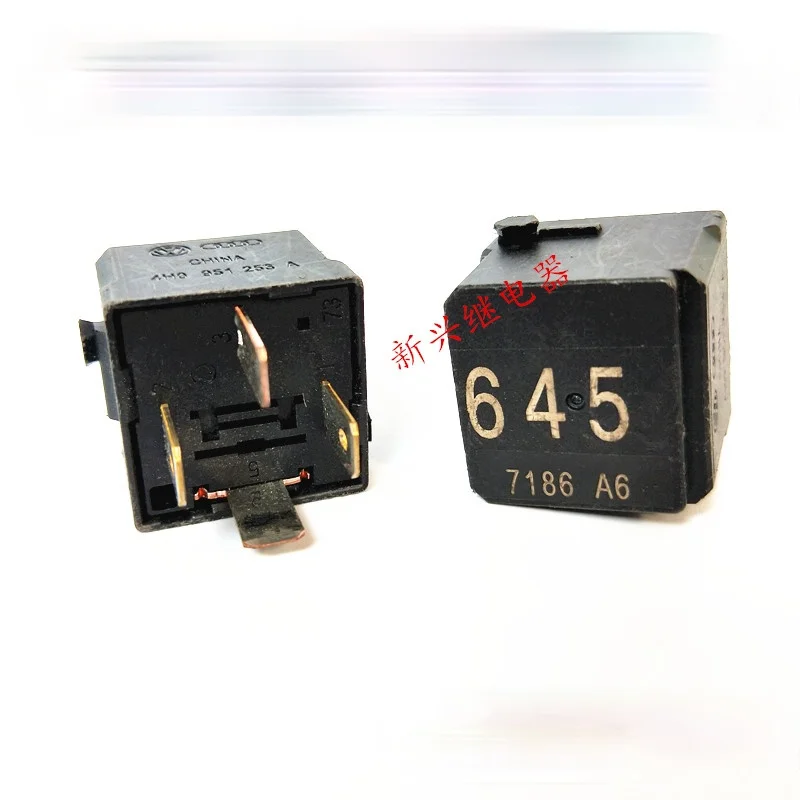 

1PCS 4PIN DC 12V For Volkswagen AUDI Golf Sagitar Magotan No. 645 Car Relay 4H0 951 253A 4RA 007 791-20 Auto Parts Accessories