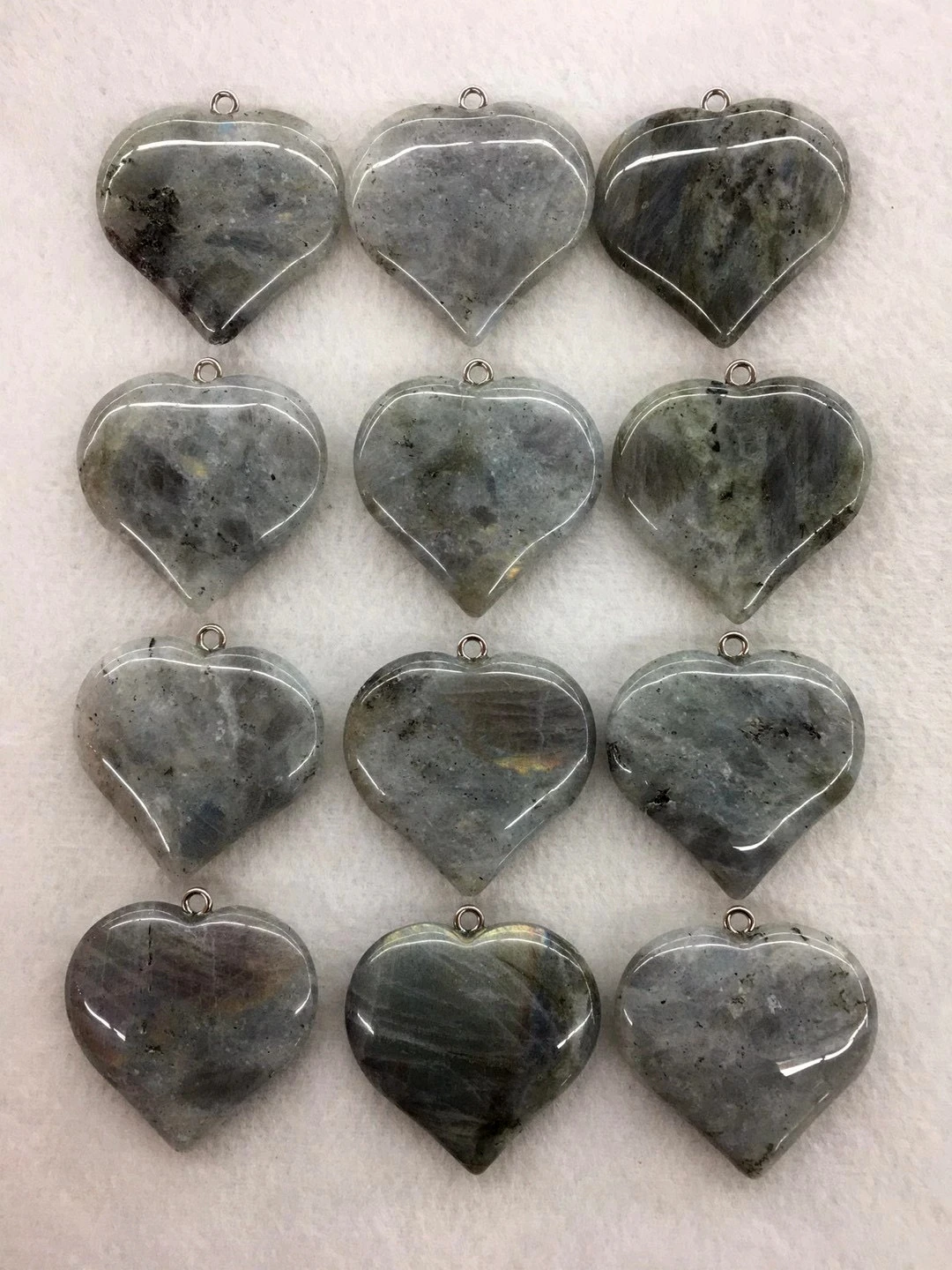 Акция! Ювелирные подвески из Лабрадорита 5 шт./упак. с кулоном и бусинами в виде