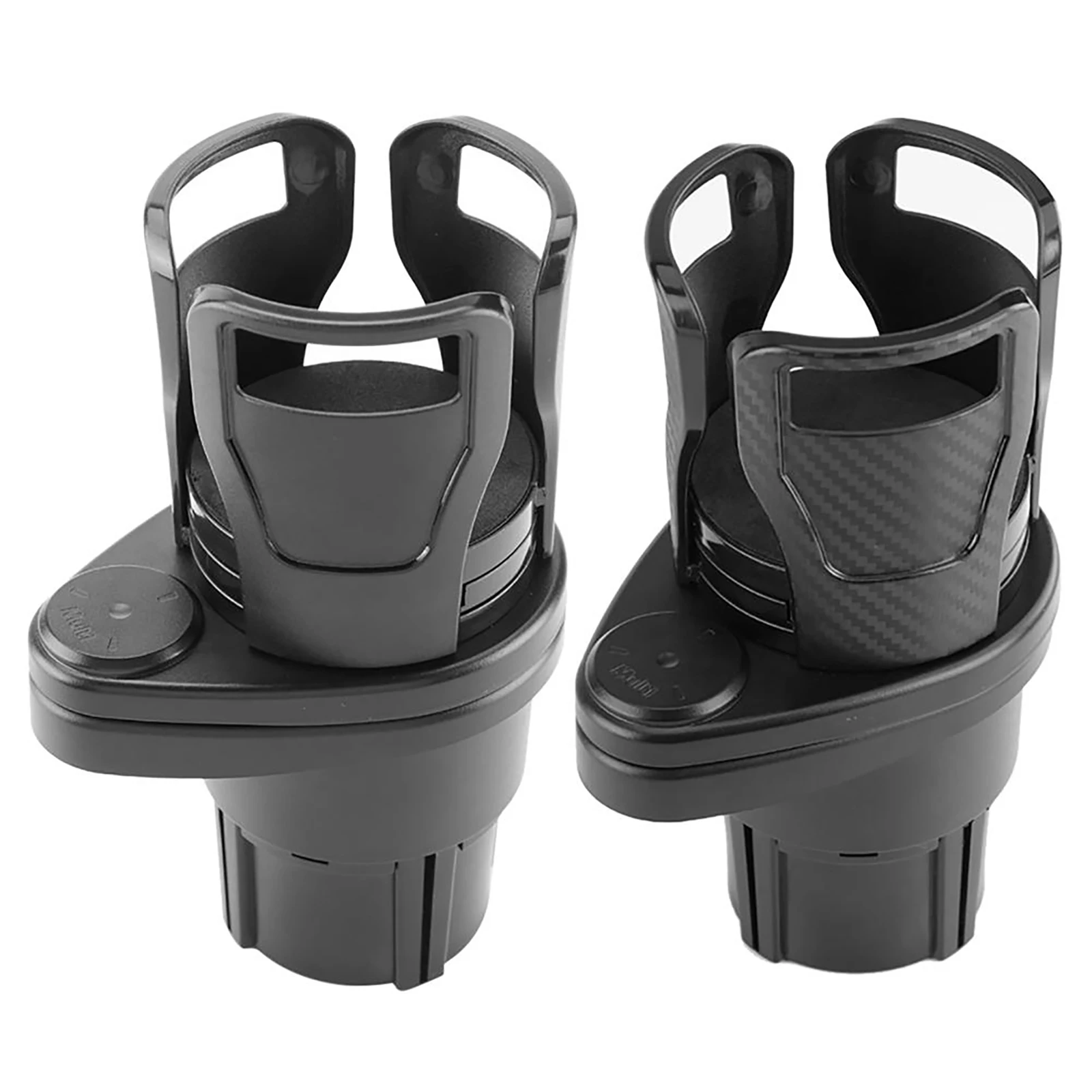 

2 in 1 Car Cup Holder Universal Dual Cup Mount Extender 360 Degree Rotating Adjustable Base Water Cup Drink Holder