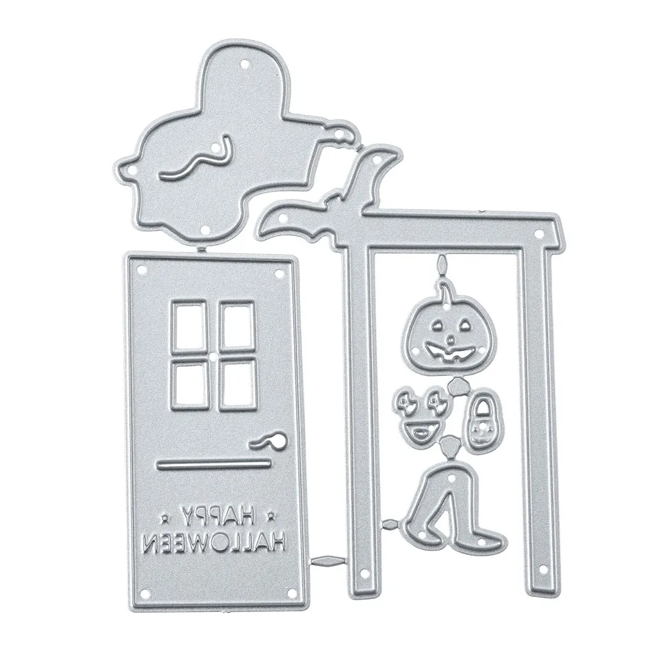 YaMinSanNiO Happy Halloween Dies House Тыква металлические режущие штампы для скрапбукинга