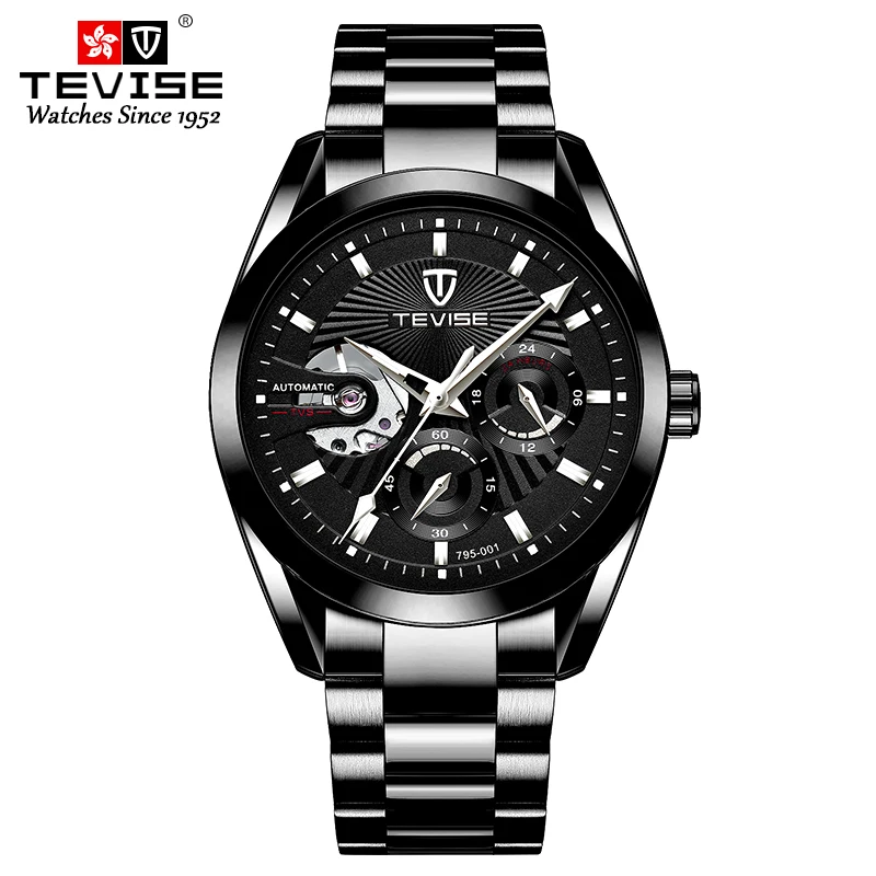 

TEVISE Fashionable multifunctional business waterproof watch, fully automatic mechanical men's watch