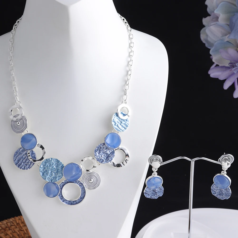 MeiceM акриловые геометрические круги ожерелье-чокер для женщин женское украшение