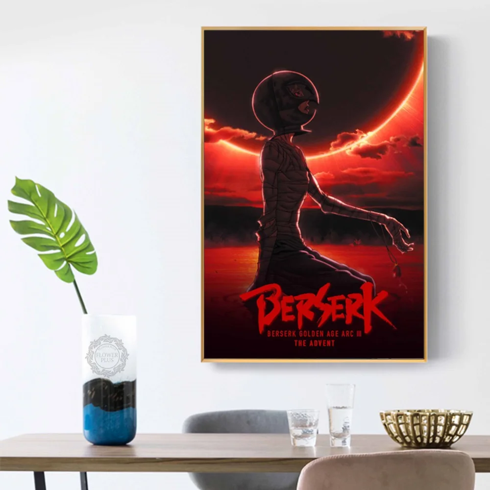 Плакат берзер японские аниме плакаты и принты Картина на холсте Настенная