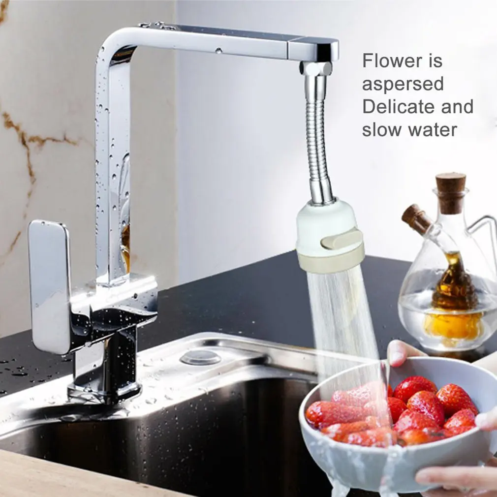 

Faucet Boost Three-Speed Adjustment Splash-Proof Nozzle Household Tap Water Shower Water-Saving Rotating Filter 360 Rotation
