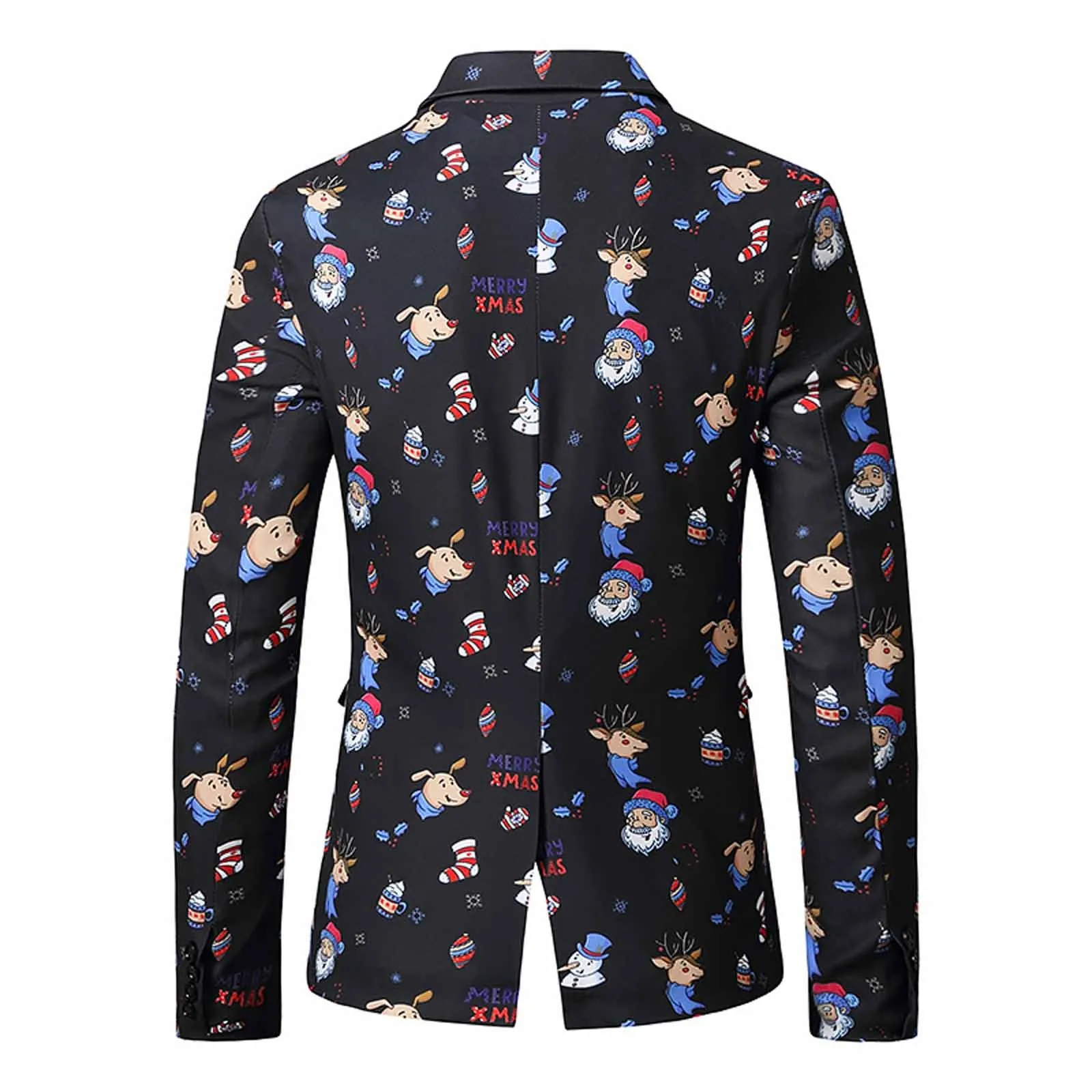 Модный мужской костюм Рождественский куртка подходящая Новинка для снежинок