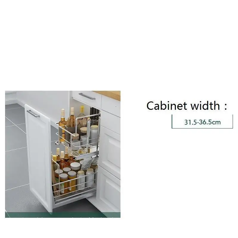 Cosina Armario De Cocina Despensa Mutfak Kuchnia органайзер для кладовки из нержавеющей стали кухонная стойка Cozinha кухонный шкаф корзина - Цвет: Number  5
