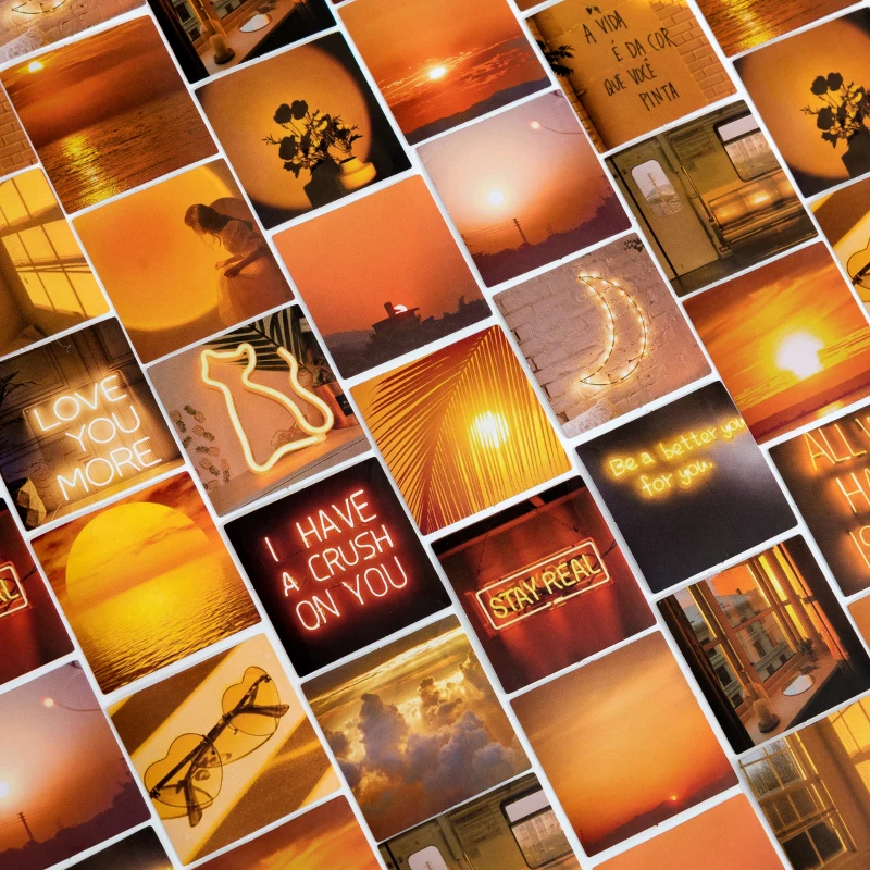 Канцелярские наклейки 46 шт. в виде вечернего солнца | Дом и сад