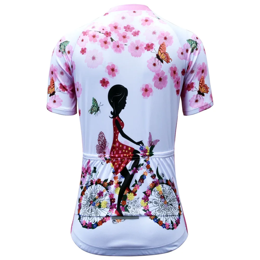 Новинка профессиональная команда Женская велосипедная Джерси одежда для