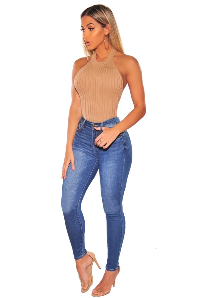 

3Y Low Waist Multi Color Hip Lifting Slim Fit Women's Jeans custom logo print on product and package from 1pc dropship