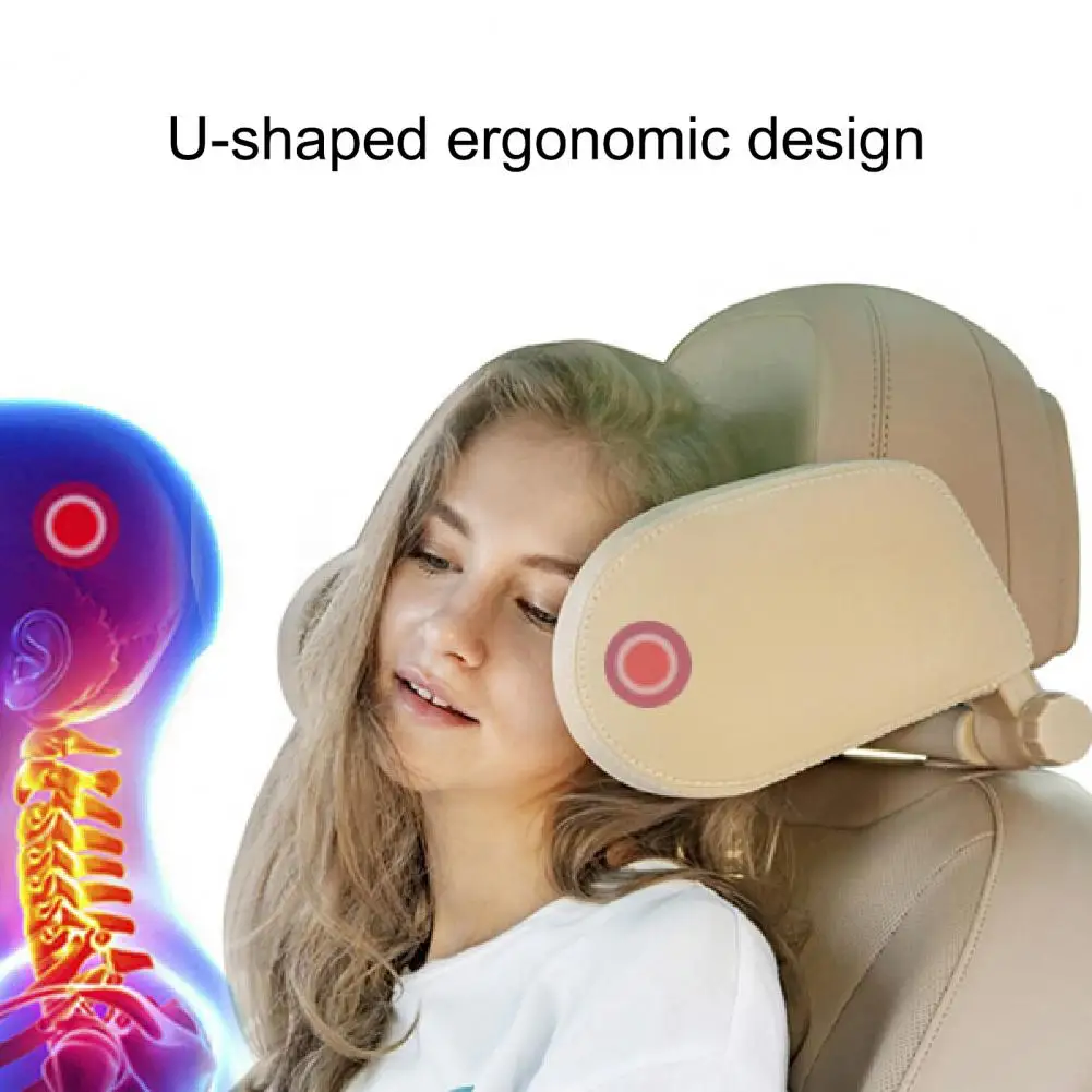 Soft Car Headrest Universal Double-sided PVC Kids Adults Head Support Vehicle Neck Pillow for SUV Accessories Goods | Автомобили и
