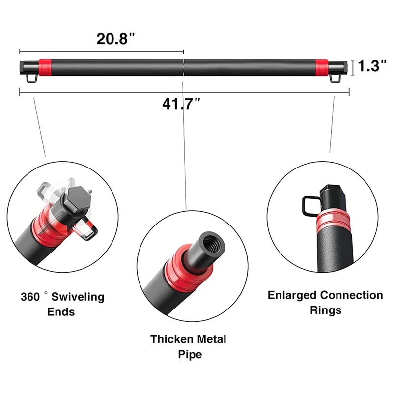 Полоса сопротивления-40 дюймов съемный тренировочный стержень для всех