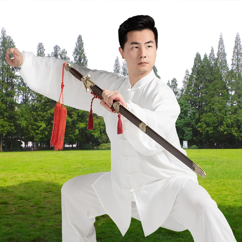 Женская спортивная одежда мужская летняя из хлопка и льна для боевых искусств Taiji