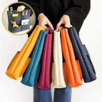 portable make up bag felt insert purse organizer multi pocket cosmetic bags in bag storage f tote handbag insert bag