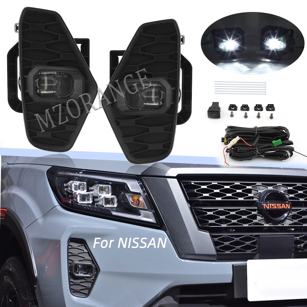 1 комплект светодиодный DRL Противотуманные светильник s для Nissan NAVARA Nueva подтяжки
