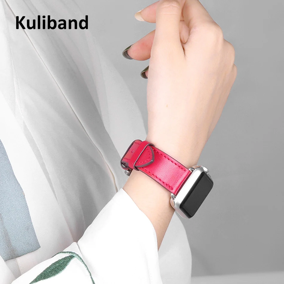 Leather loop for Apple Watch 6/SE/5/4/3/2/1 38mm 40mm Sports Watchband Bracelet Strap for iWatch SE/6 Apple Watch band 42mm 44mm