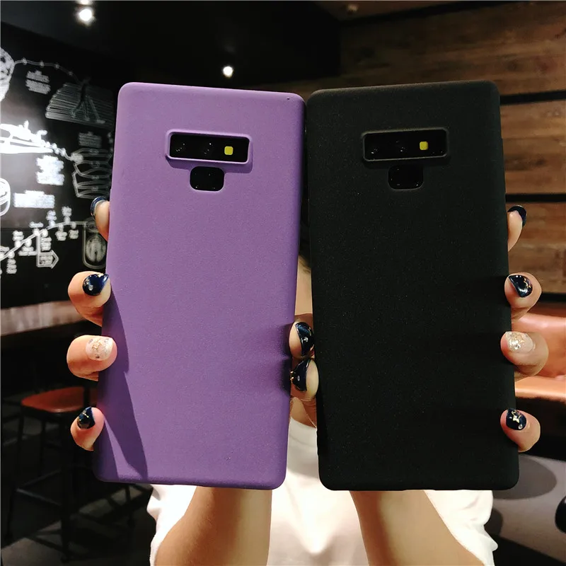 Тонкий матовый чехол для Samsung Note 9 8 5 4 3 мягкий из ТПУ телефона Caso Galaxy S10 S9 Plus S8 S7 S6 Edge