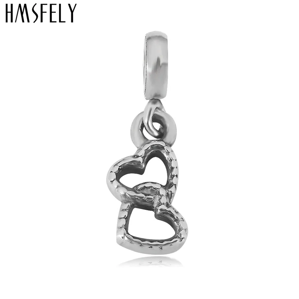 HMSFELY 316L Подвеска из нержавеющей стали с золотым сердцем аксессуары для