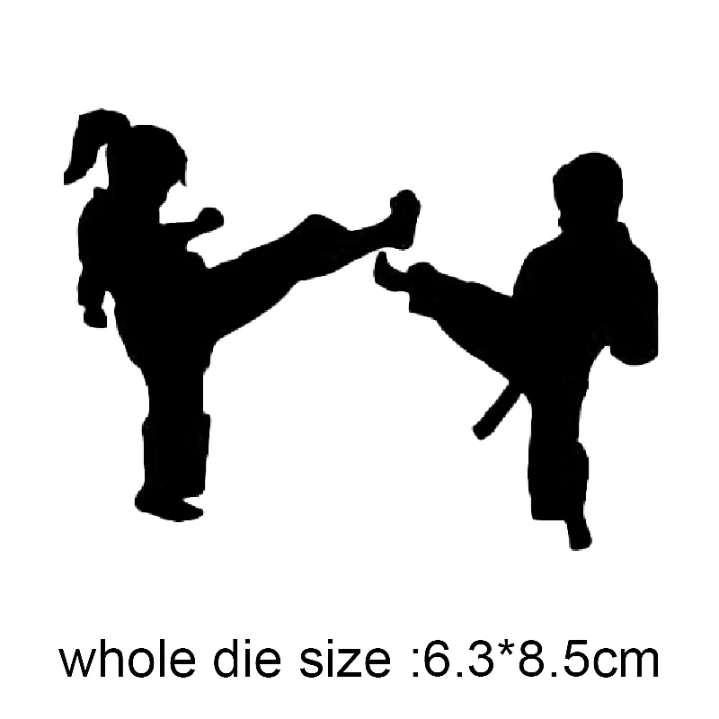 

metal cutting dies Taekwondo girl boy cut die mold decoration Scrapbook paper craft knife mould blade punch stencils dies