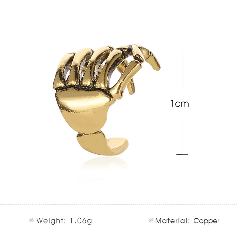 Женские серьги-клипсы в стиле панк 2019 простые с отверстиями массивное Ювелирное