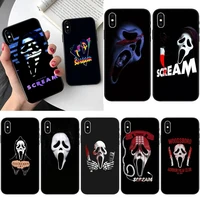 art ghostface scream mask horror phone case for iphone 12 mini 11 pro xs max x xr 7 8 plus