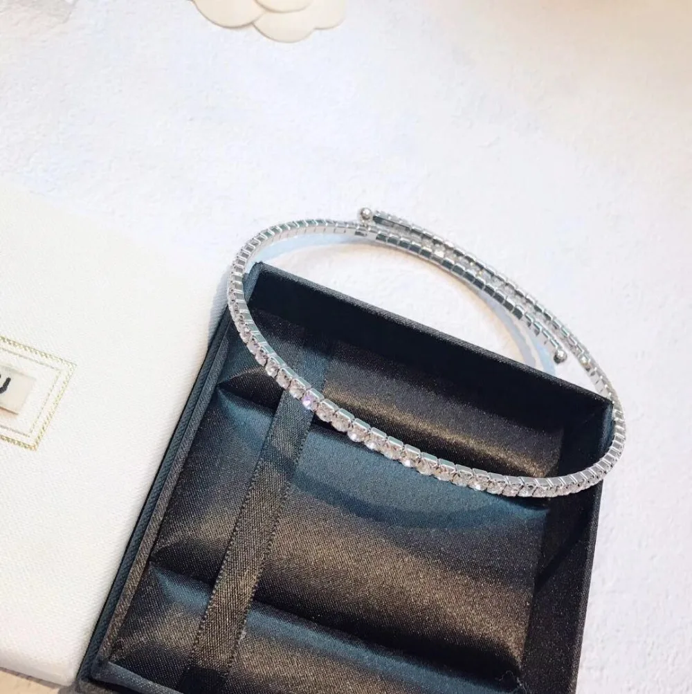 Лидер продаж брендовые Свадебные ювелирные изделия Полный bling cz колье