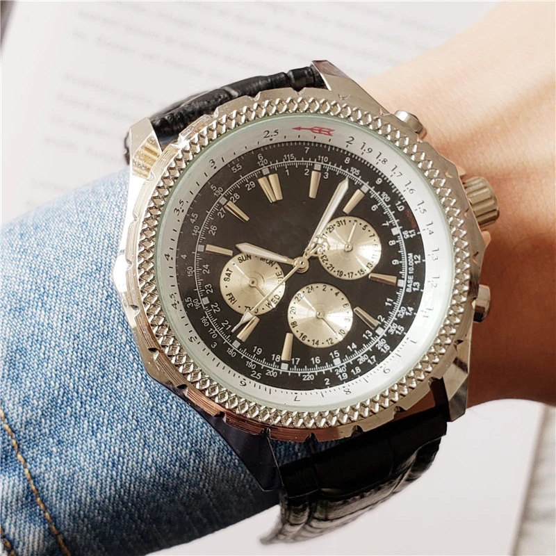 

2021 new watch luxury men's watch automatic mechanical watch solid strap steel leather