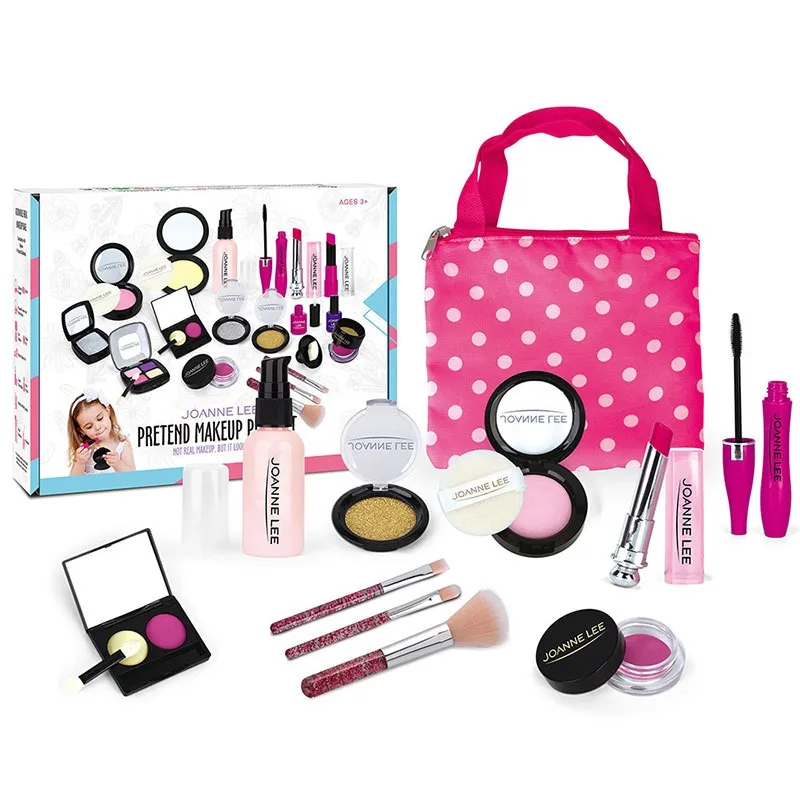 

Children Educational Simulation Cosmetics Set Simulation Makeup Toys Girl Makeup Accessories Handbag Kid Birthday&Holiday Gifts