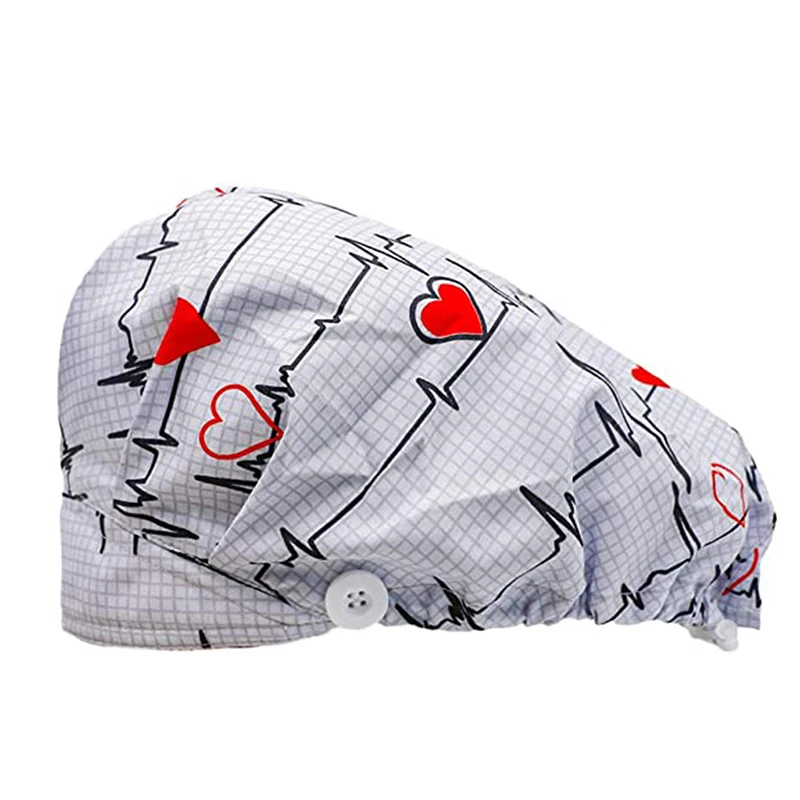 

Unisex Nursing Cap Elastic Beauty Hats Cotton Adjustable Pet Work Hats Dust Cap Beauty Salon Pet Scrubs New Baotou Hat Wholesale