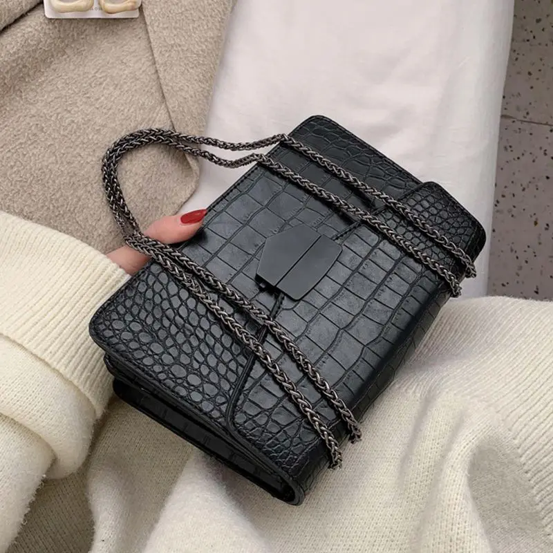 

Stone Pattern Leather Crossbody Bag For Women 2022 Fashion Sac A Main Female Shoulder Bag Female Handbags And Purses KL872