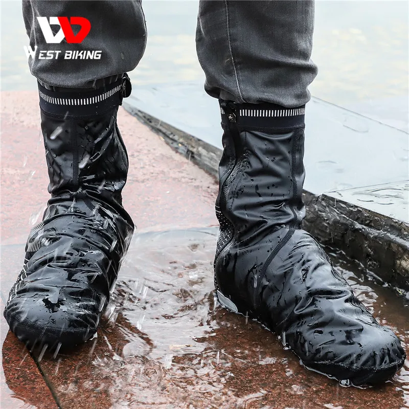 

WEST BIKING Cycling Shoe Covers Bicycle Boot Covers Reflective Overshoes Toe Warmer Protector Waterproof Windproof for Bike, MTB