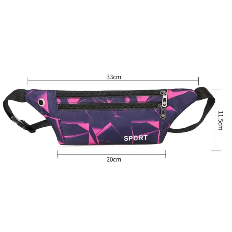 

H8WD Fashion Women Girls Waist Fanny Pack Belt Bag Phone Pouch Travel Hip Bum Sport Shoulder Bags Purse