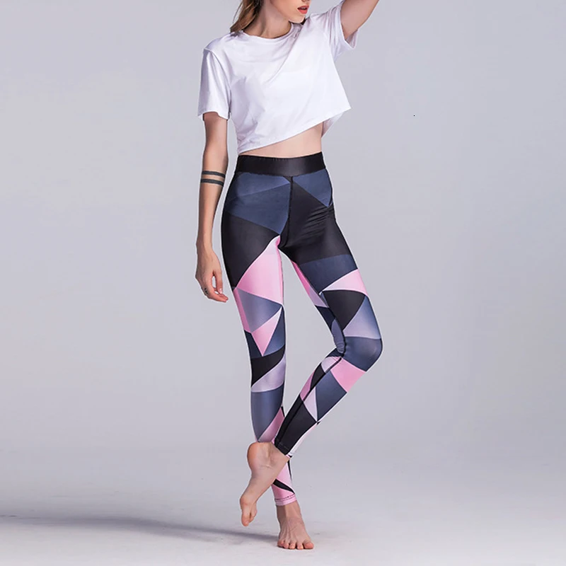 

Женские спортивные брюки, спортивные штаны, Стрейчевые штаны для йоги с принтом, колготки для бега, спортивные Леггинсы, штаны для фитнеса
