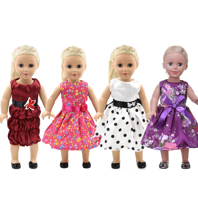 

Кукольная одежда 4 шт./компл. костюм с юбкой Феи для 18-дюймовых американских и 43 см кукол новорожденных, игрушка для девочек «сделай сам»