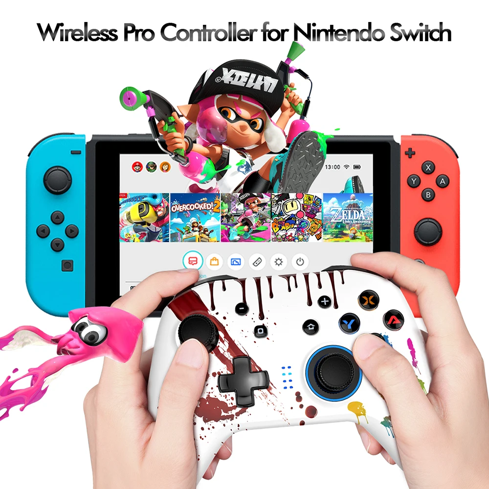 EasySMX ESM-4108 Bluetooth геймпад Pro Control ler для Nintendo Switch/Switch Lite PC Windows 10 Turbo 6 Axis Groy Motion |