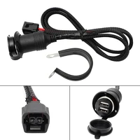 for honda crf300l crf250l rally dual usb accessory outlet socket switched power 17 on plug and play dustproof waterproof