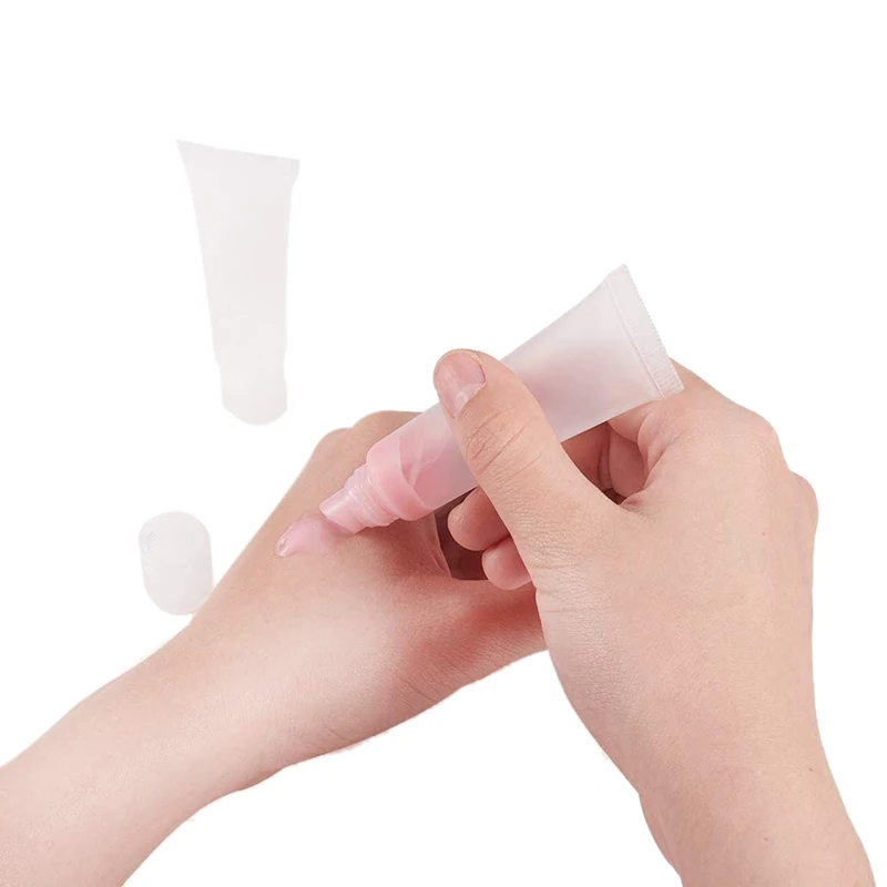 100 шт 10 мл бутылка для распределения блеск губ трубки пустой прозрачный флакон