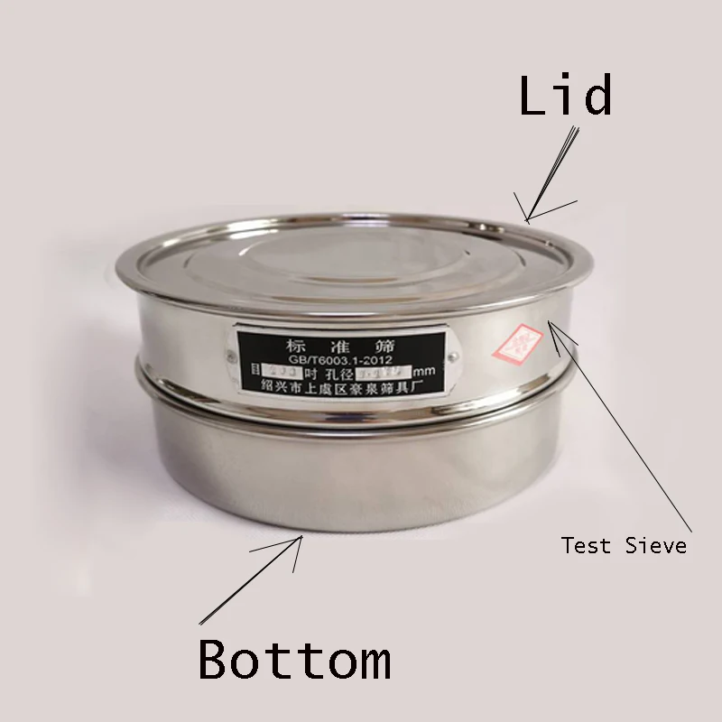 1 комплект крышка + дно тестовое сито диаметр 20 см Оцинкованная Крышка и контейнер