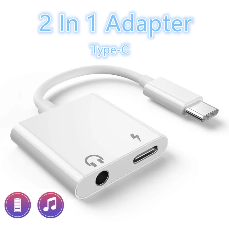 Разветвитель для наушников 2 в 1 с разъемом USB Type C и штекером 3 5 мм|Переходники