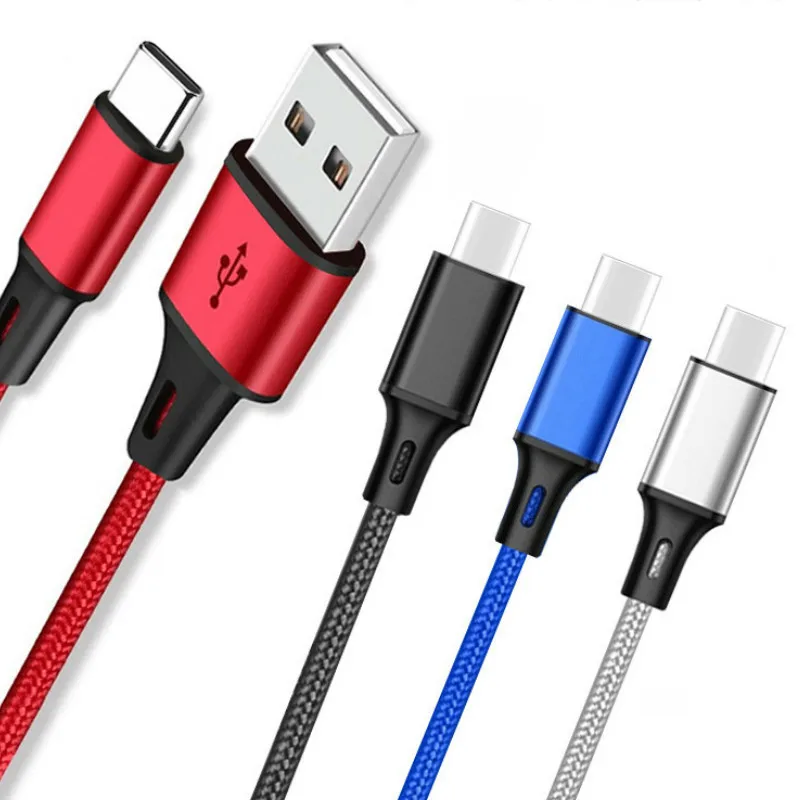 Кабель для зарядки Micro USB/Type-C 1 м портативный 2.8A Iphone X Samsung Galaxy Note 9 Redmi 8 | Мобильные
