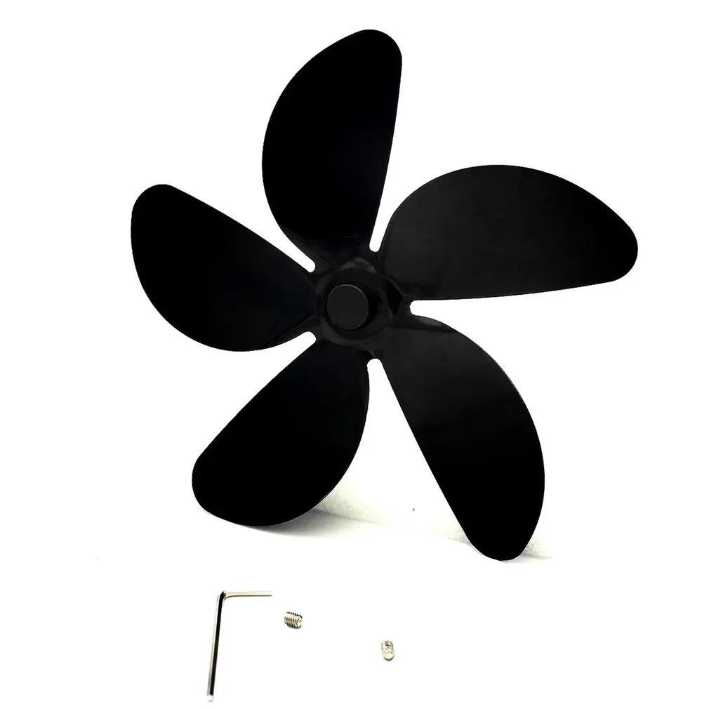 

Fireplace Heater Fan With Five Blades Stove Fan Quiet Home Efficient Heat Distribution Fireplace Accessories