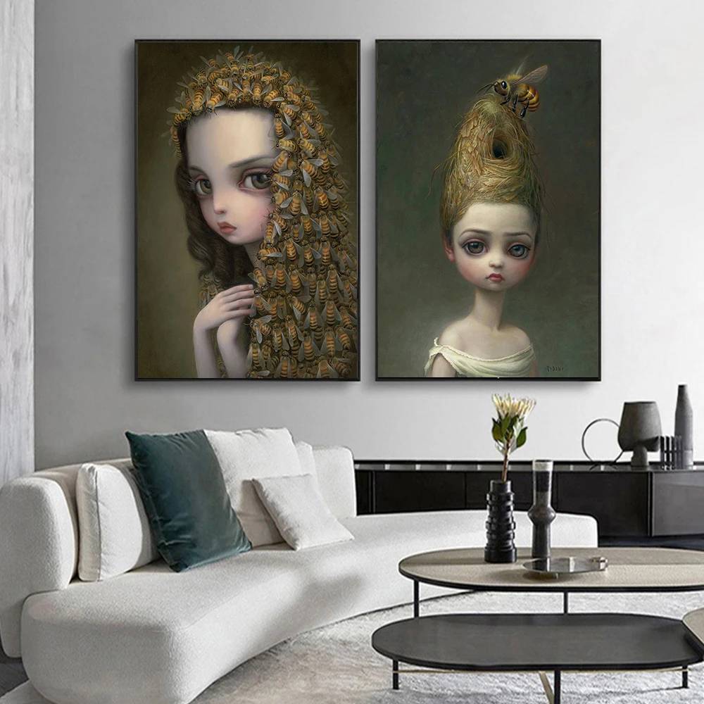 

Modern Mark-Ryden Wall Art Printed on Portrait Canvas Painting Picture Home Decoration for Bedroom Accessories Posters and Print