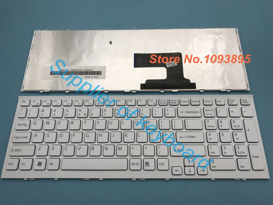 Новая клавиатура для Sony VAIO белая с английской клавиатурой на |Клавиатуры замены| |