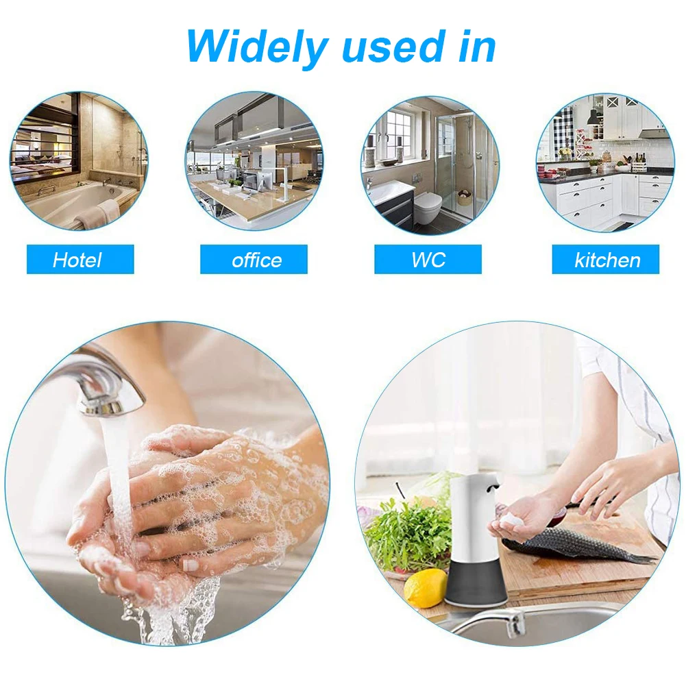 

Automatic Soap Dispenser USB Charging Infrared Induction Sensor Hand Washer Kitchen Smart Sensor Liquid Soap Dispenser