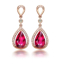 mengyi luxury fine teardrop earrings rose golden 9 2 5 square drop earrings women wedding jewelry party gift a variety of styles