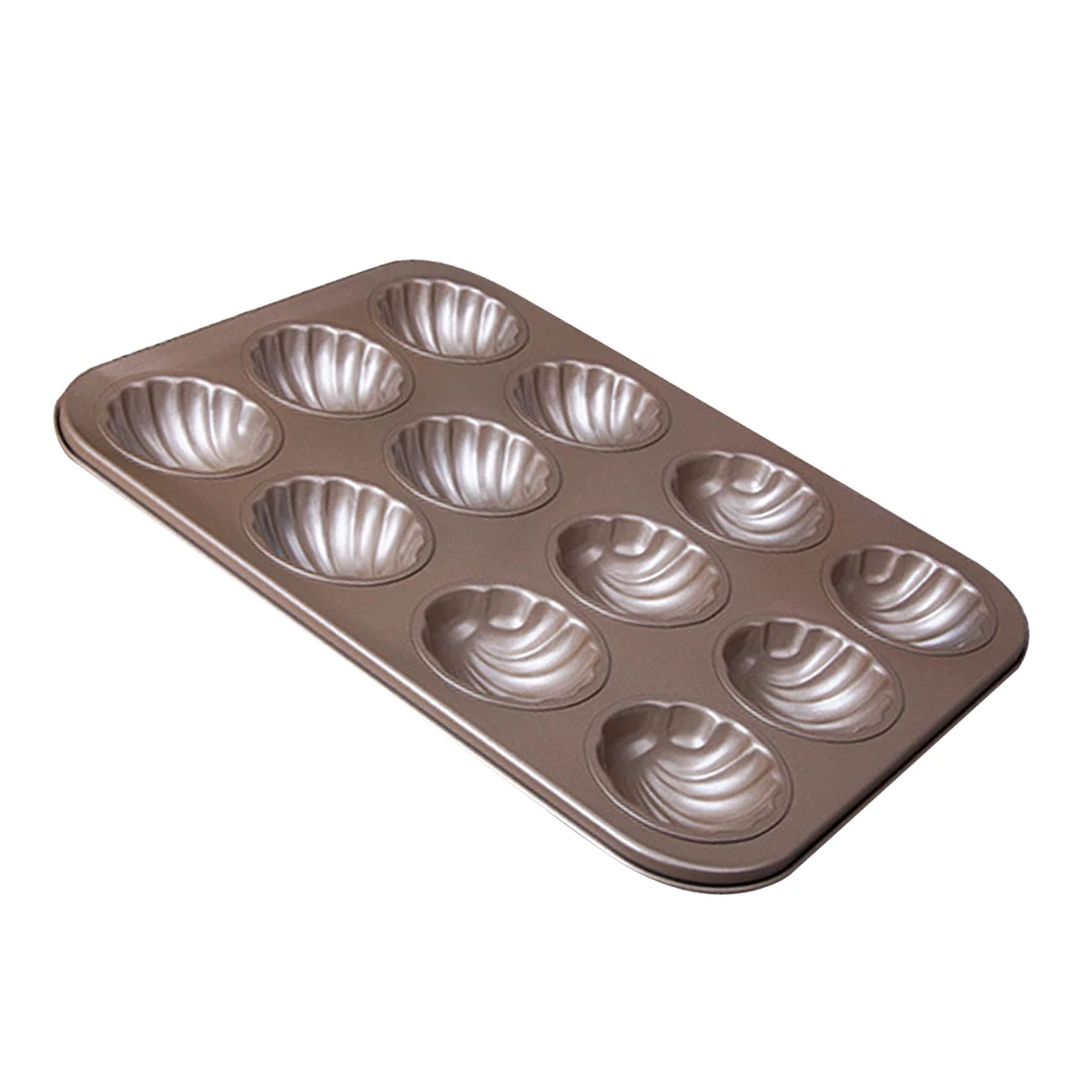 12 полости углеродистая сталь домашнее печенье с мадленом антипригарное лист для
