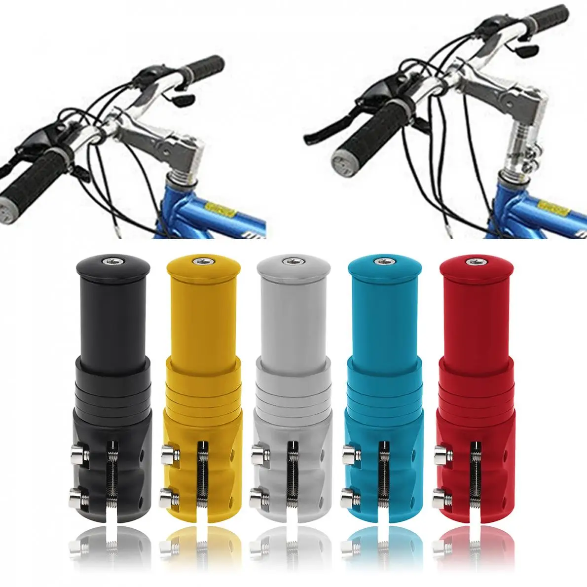 РЕГУЛИРУЕМЫЙ УДЛИНИТЕЛЬ стержня вилки для велосипеда 120 мм алюминиевый сплав 4