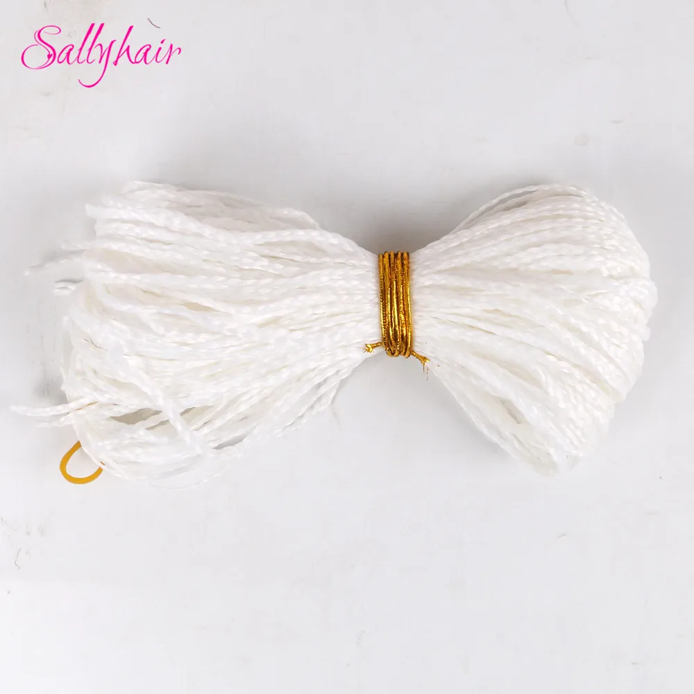 Sallyhair, Zizi, косички, вязанные крючком, коробка, косички, цветные синтетические волосы для наращивания, жук, серый блонд, вязанные волосы, 48 прядей/упаковка