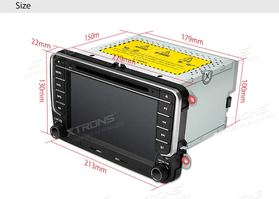 XTRONS " Android 9,0 Восьмиядерный автомобильный dvd-плеер gps для Volkswagen Vento Transporter Multivan Tiguan caddy для сиденья для skoda